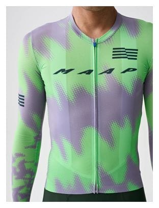 Maillot Manches Longues Maap LPW Pro Air 2.0 Violet /Vert