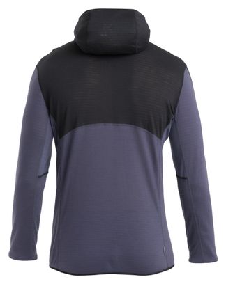 Polaire Icebreaker Mérinos 200 Realfleece Descender Noir/Gris Homme