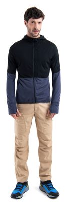 Polaire Icebreaker Mérinos 200 Realfleece Descender Noir/Gris Homme
