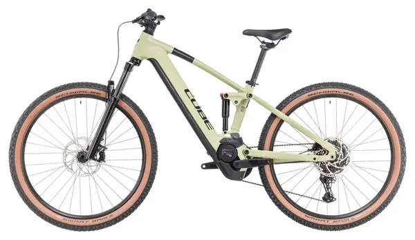 Cube Stereo Hybrid 120 One 625 Electric Full Suspension MTB Shimano Cues 10S 625 Wh 27.5'' Olive Green 2024