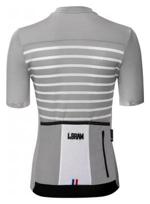 LeBram Ventoux Women's Short Sleeve Jersey Grey Fitted