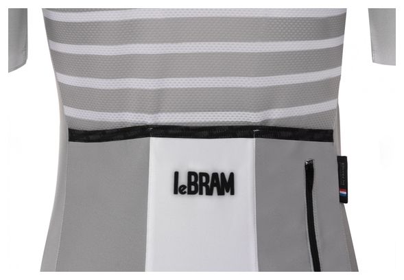 LeBram Ventoux Women's Short Sleeve Jersey Grey Fitted