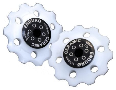 Roulette de dérailleur Bearings Jockey wheel set XD-15-SRAM 9 10 or 11 Speed-White