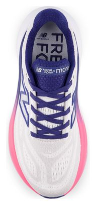 New Balance FreshFoam X More v6 Laufschuhe für Damen, Weiß/Blau/Rosa