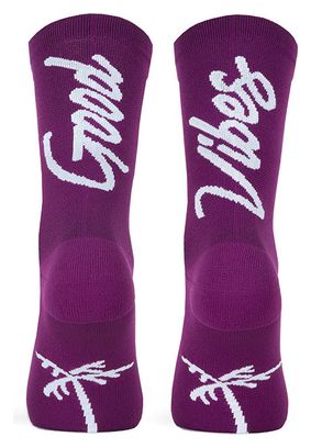 Chaussettes Pacific and Co Good Vibes Violet