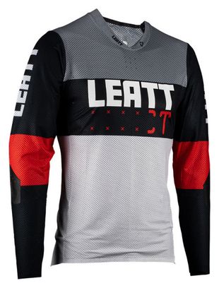 Leatt MTB Gravity 4.0 Long Sleeve Jersey Grijs/Rood