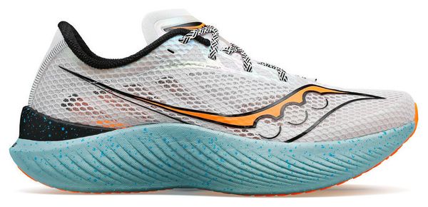 Saucony Endorphin Pro 3 Running Shoes White Blue Orange