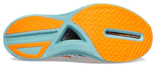 Saucony Endorphin Pro 3 Running Shoes White Blue Orange