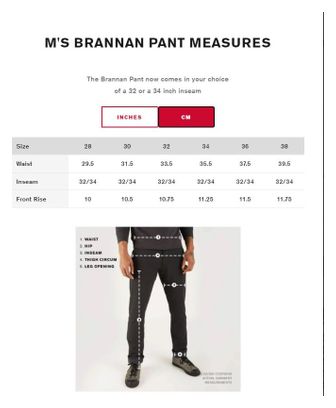 Pantalon Chrome Brannan Longueur 34'' Noir 