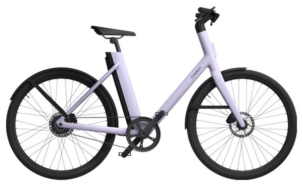 Vélo de Ville Electrique Cowboy 4 ST Courroie Mono Vitesse 27.5'' Violet Lavendre