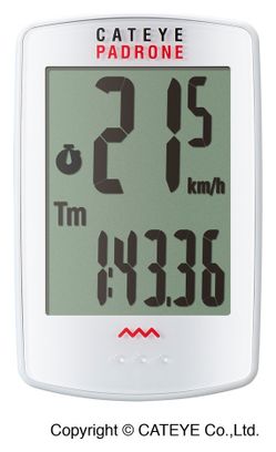 Compteur Cateye Padrone Blanc