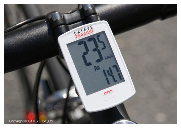 Compteur Cateye Padrone Blanc