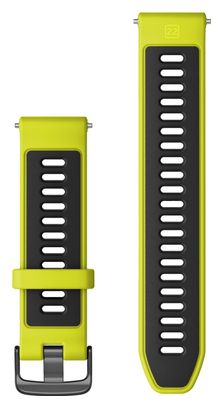 Bracelet de Montre Garmin Forerunner 22 mm Silicone Jaune Amp Noir Gris