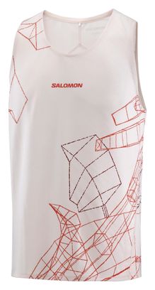 Camiseta sin mangas Salomon S/Lab Speed rosa para hombre