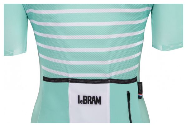 Maglia manica corta LeBram Ventoux Donna Celeste Verde Vestibilità Sartoriale