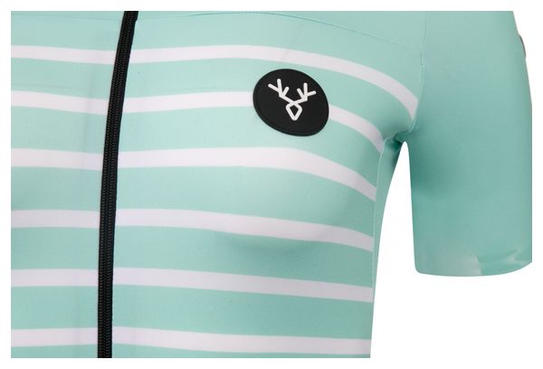 Maglia manica corta LeBram Ventoux Donna Celeste Verde Vestibilità Sartoriale