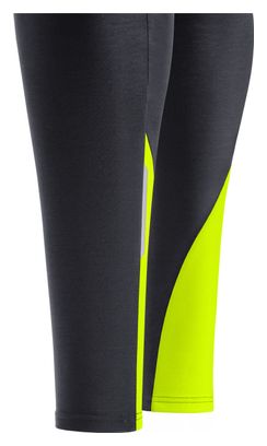 Lange enge GORE Wear C3 Thermo Tights + Schwarz / Gelb Fluo