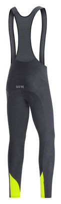 Mallas largas GORE Wear C3 Thermo + Negro / Amarillo Fluo