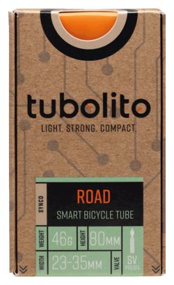Lichtgewicht binnenband Tubolito Tubo Road SYNCD 700 mm Presta 80 mm (zwart ventiel)