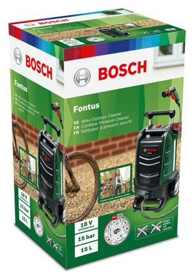 Nettoyeur Haute Pression Bosch Fontus 2 sans fils (Batterie 18V) 20bars