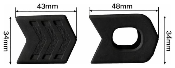 Protection universelle pour manivelle de vélo VTT – Lot de 4 pièces