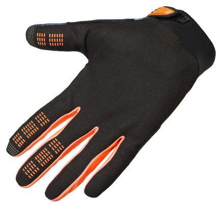Fox Ranger Image Print Blue Long Mountain Bike Gloves