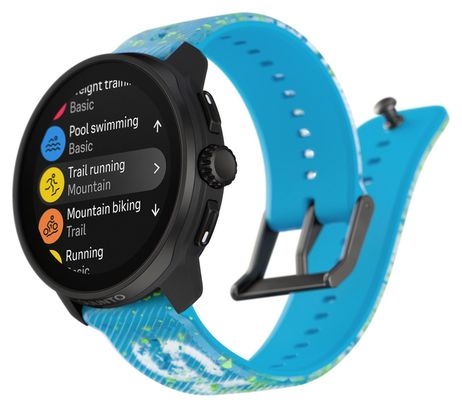 Montre GPS Suunto Race S Power Blue - Turquoise/Vert