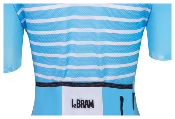 LeBram Ventoux Women's Short Sleeve Jersey Sky Blue Fitted