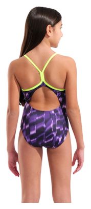 Arena Wave Badeanzug, violett/grün, für Mädchen