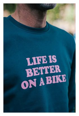 Çois Unisex 'Life is Better on a Bike' Sweat Green