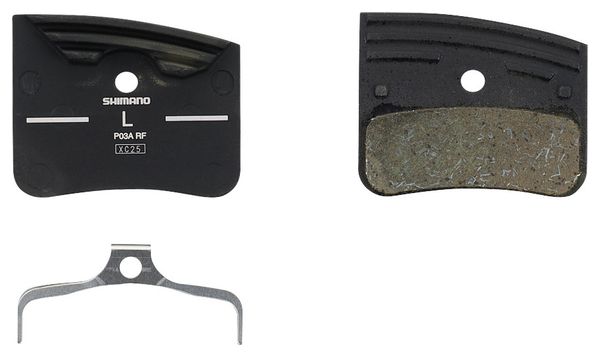 Pastiglie freno in resina Shimano P03A-RF per freni Shimano XTR / Deore XT (4 pistoncini)