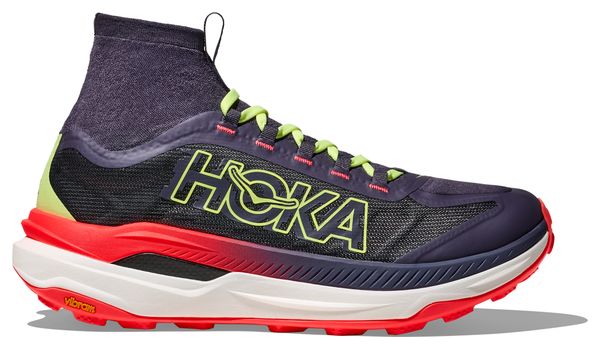 Chaussures Trail Hoka Tecton X 3 Gris/Jaune/Rouge Femme