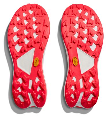 Chaussures Trail Hoka Tecton X 3 Gris/Jaune/Rouge Femme