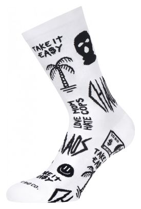 Pacific and Co Miami Vice Socks White
