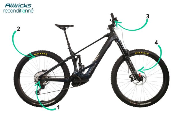 Bicicleta eléctrica de montaña Orbea Wild H10 con motor Bosch de 750 Wh y 85 Nm, rueda de 29 pulgadas, modelo 2023, altura del cuadro de 170/195 cm - Producto reacondicionado