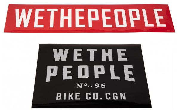 Adesivi per rampe WeThePeople nero e rosso