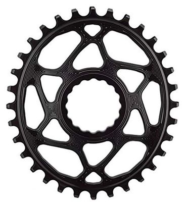AbsoluteBlack Narrow Wide Oval Chainring Direct Mount Shimano 12S Black