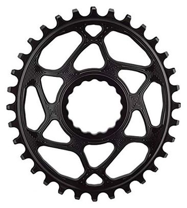 Plateau Narrow Wide Ovale AbsoluteBlack Mono Direct Mount Chainring pour Transmissions Shimano 12 V Noir