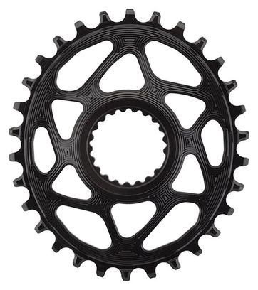 AbsoluteBlack Narrow Wide Oval Chainring Direct Mount Shimano 12S Black