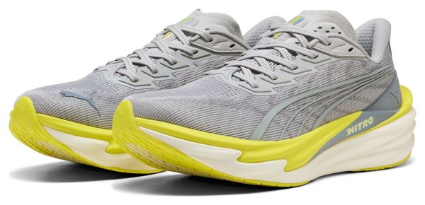 Zapatillas de running Puma Deviate Nitro 4 Gris/Amarillo Hombre