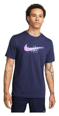 Camiseta de manga corta Nike Dri-Fit Heritage Azul