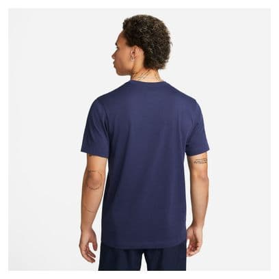 Nike Dri-Fit Heritage Blue Short Sleeve Jersey