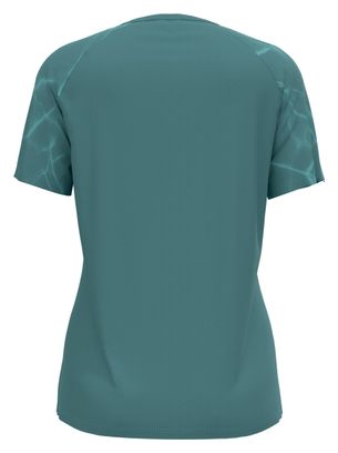 Odlo Essential Print Women's Short Sleeve Jersey Blue