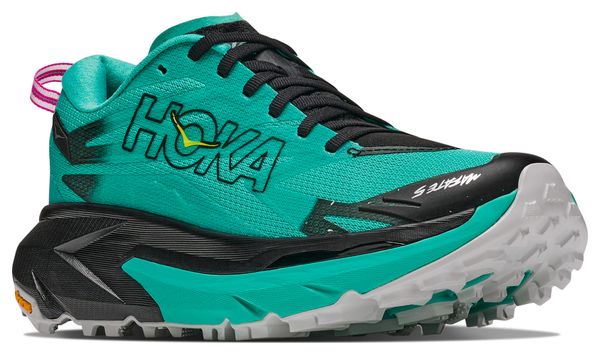 Hoka Mafate 5 Women's Trail Running Shoes - Green/Black