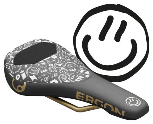 Selle Ergon SM Downhill Comp Vali Höll Édition Noir/Or