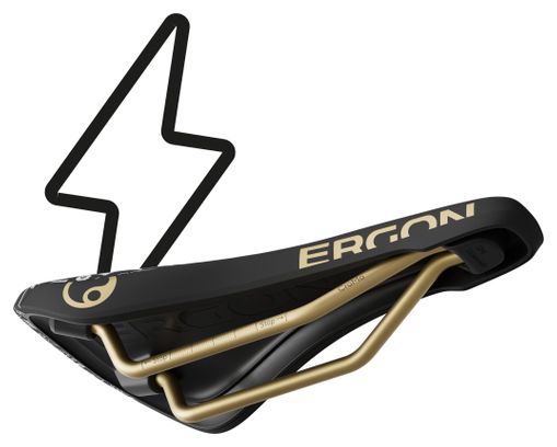 Selle Ergon SM Downhill Comp Vali Höll Édition Noir/Or