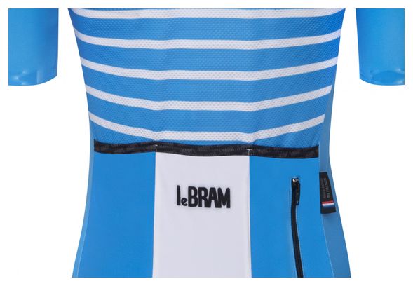 Maillot LeBram Ventoux de manga corta para mujer azul celeste Tailored Fit