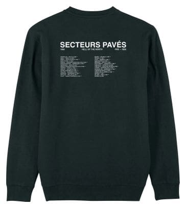 Unisex Sweatshirt Çois 'Secteurs Pavés Paris-Roubaix' Schwarz