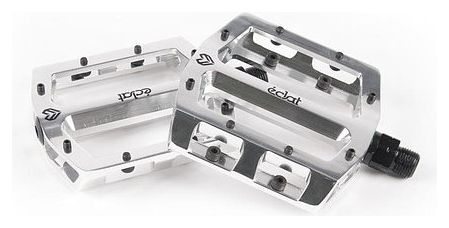 Pair of Eclat Surge Silver Pedals