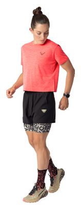 Pantaloncini 2 in 1 Dynafit Trail Nero/Bianco Donna